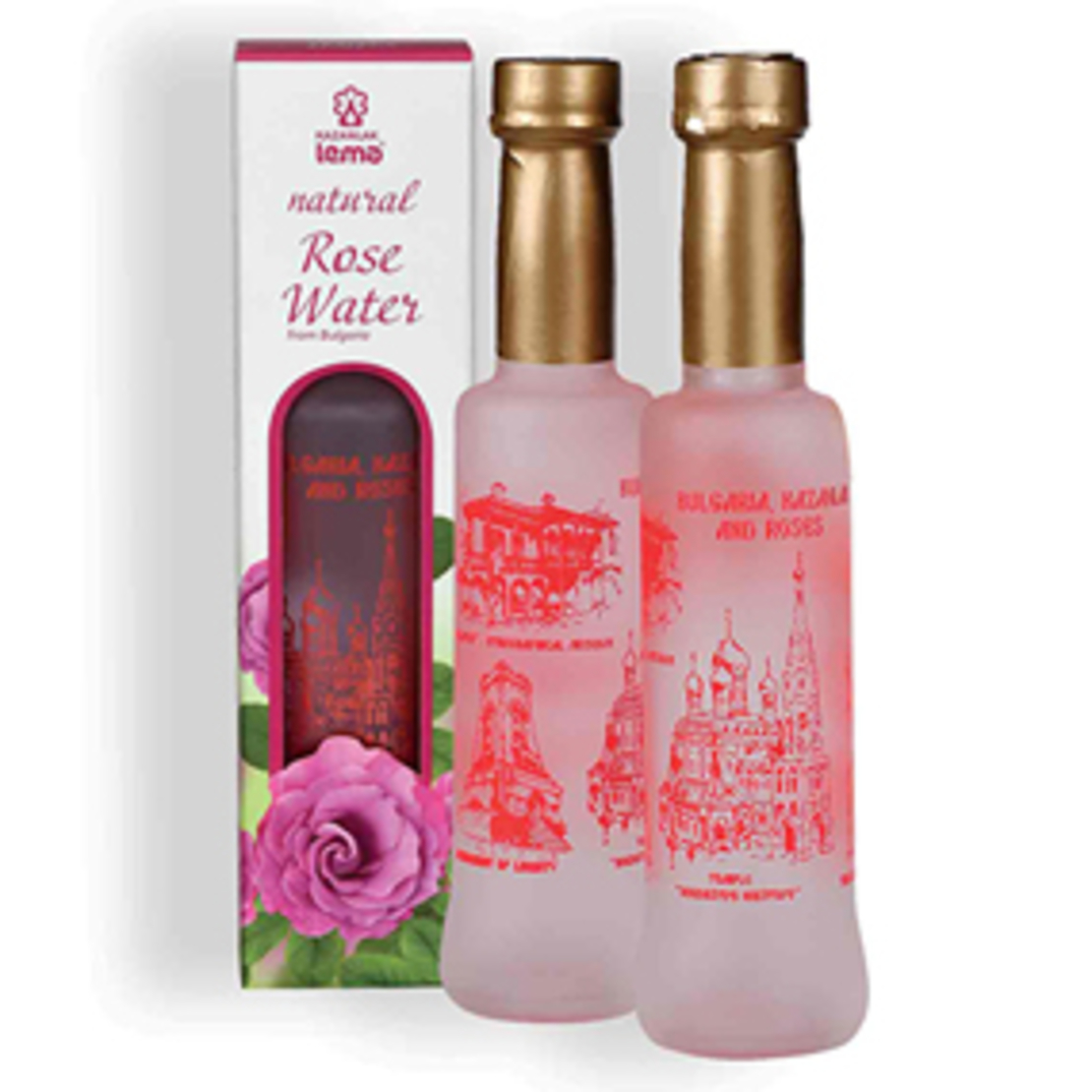 Натурална розова вода за пиене в стъклено шише 200мл