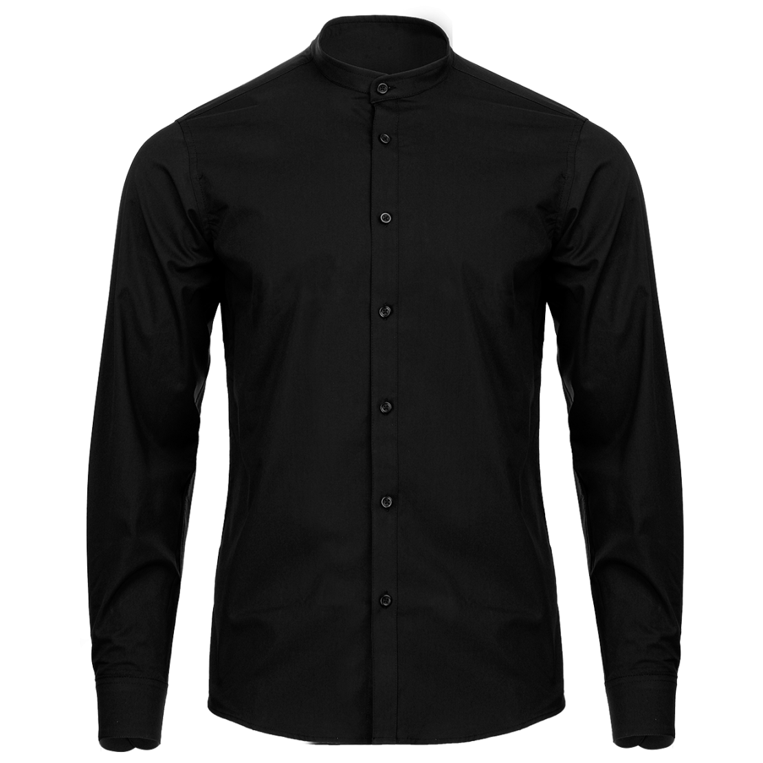 VELILLA BLACK Мъжка риза с яка тип столче