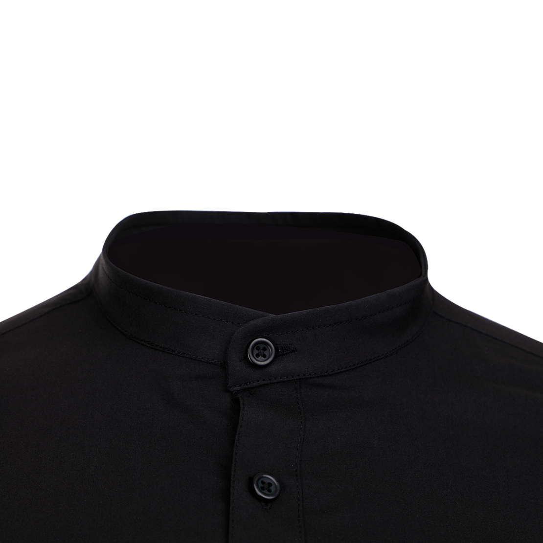 VELILLA BLACK Мъжка риза с яка тип столче