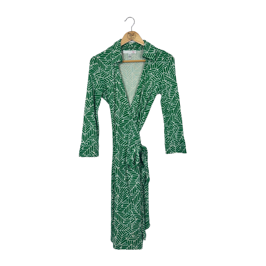 Обгръщаща рокля Diane von Furstenberg Vintage Jenna Geo Print  Dress