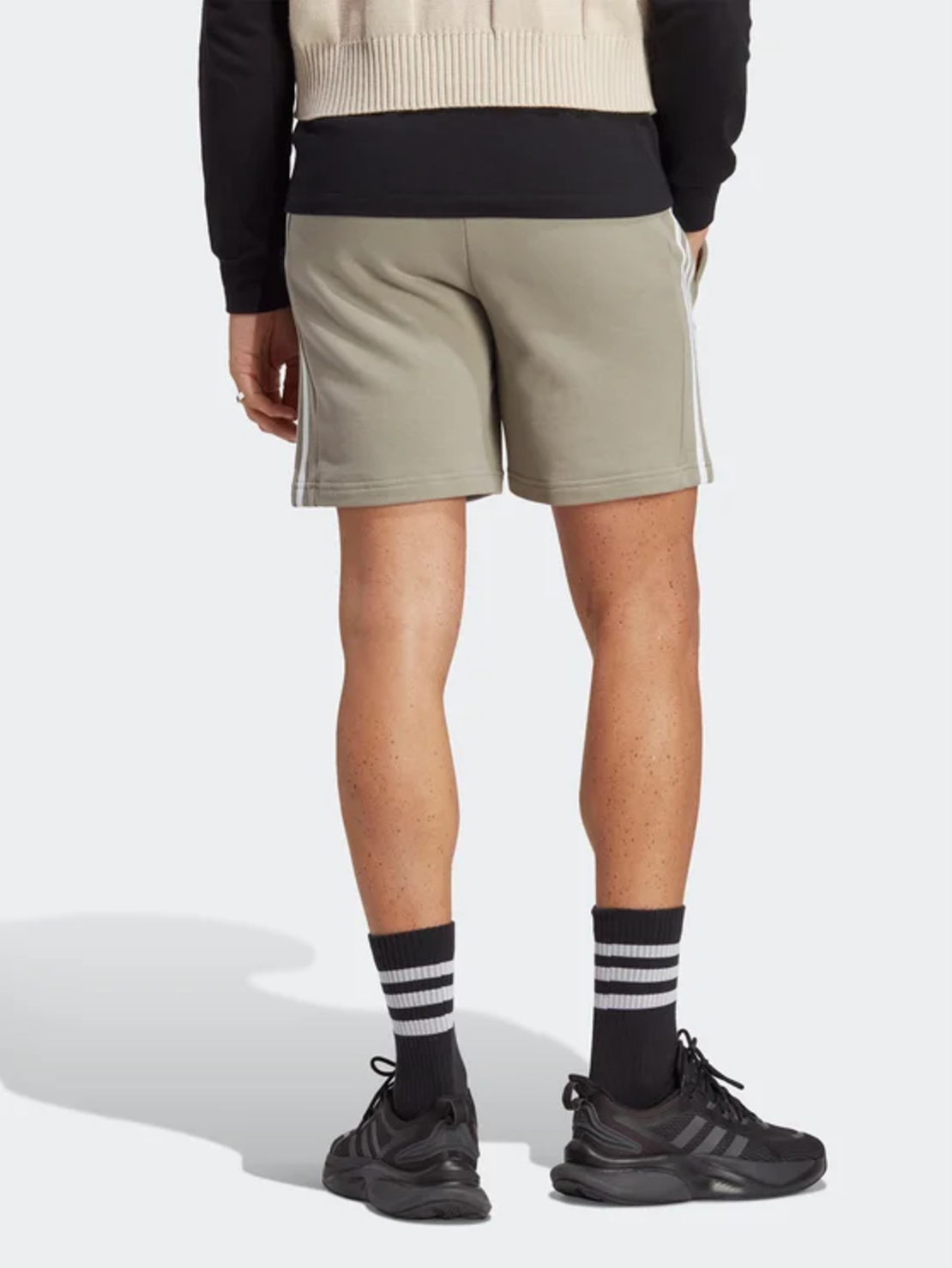 ADIDAS  Essentials French Terry 3-Stripes Shorts