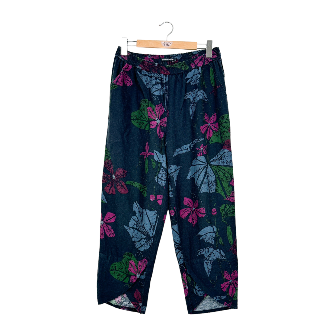 Дамски флорален панталон Gudrun Sjöden Linen and Cotton Floral Pants