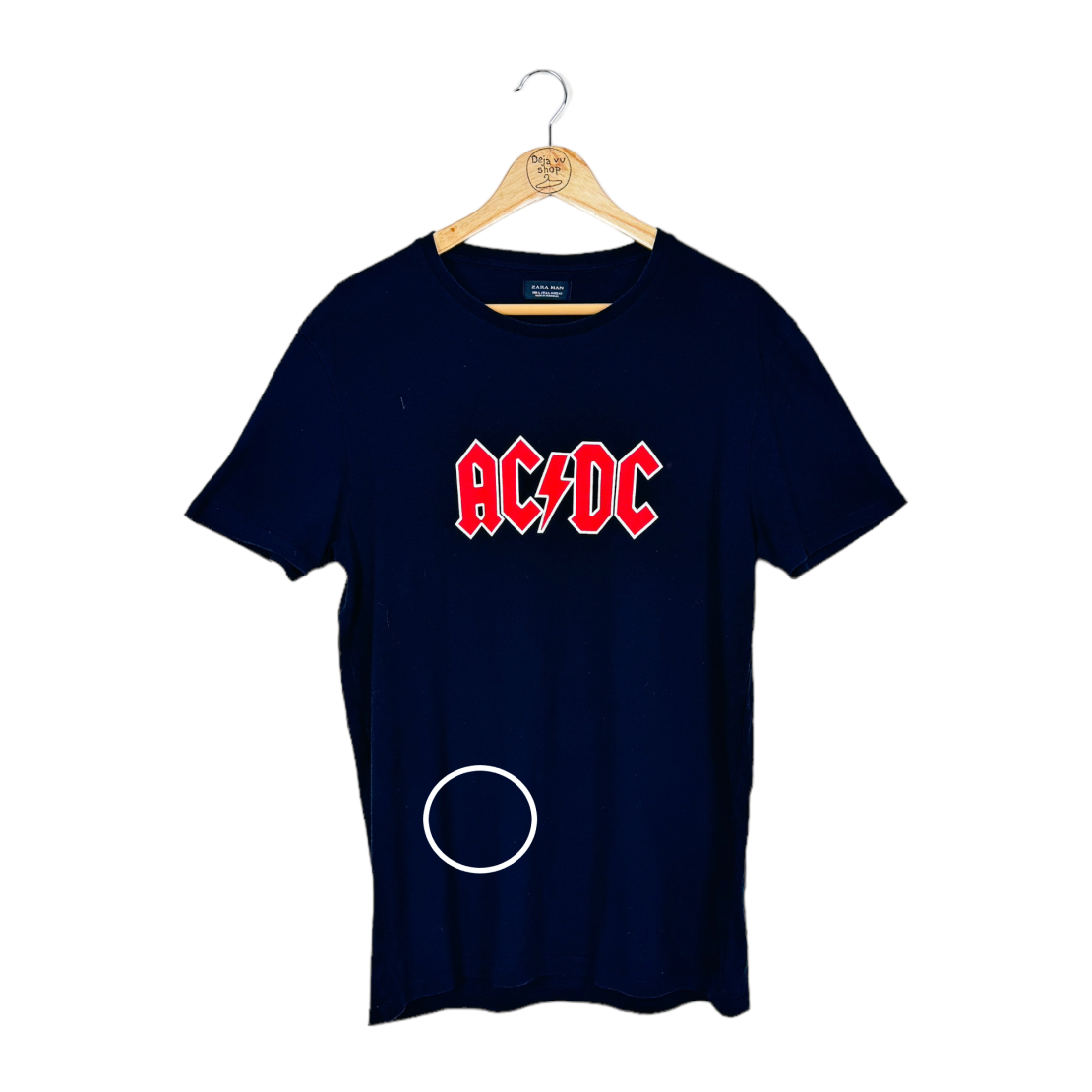 Мъжка тениска Zara Man AC/DC Print T-shirt