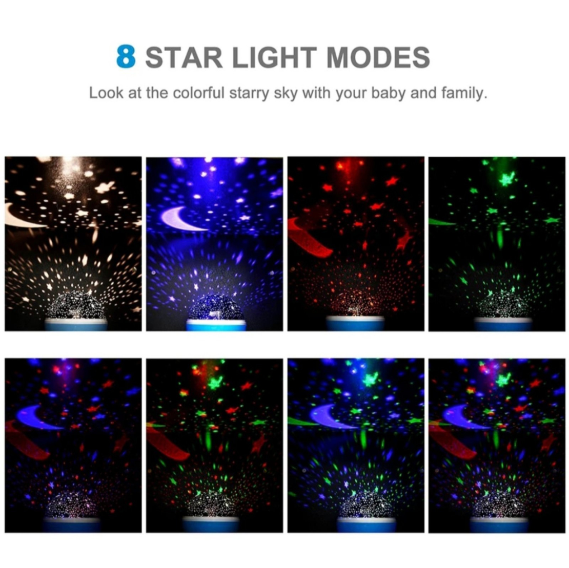 Детска Нощна лампа проектор Star