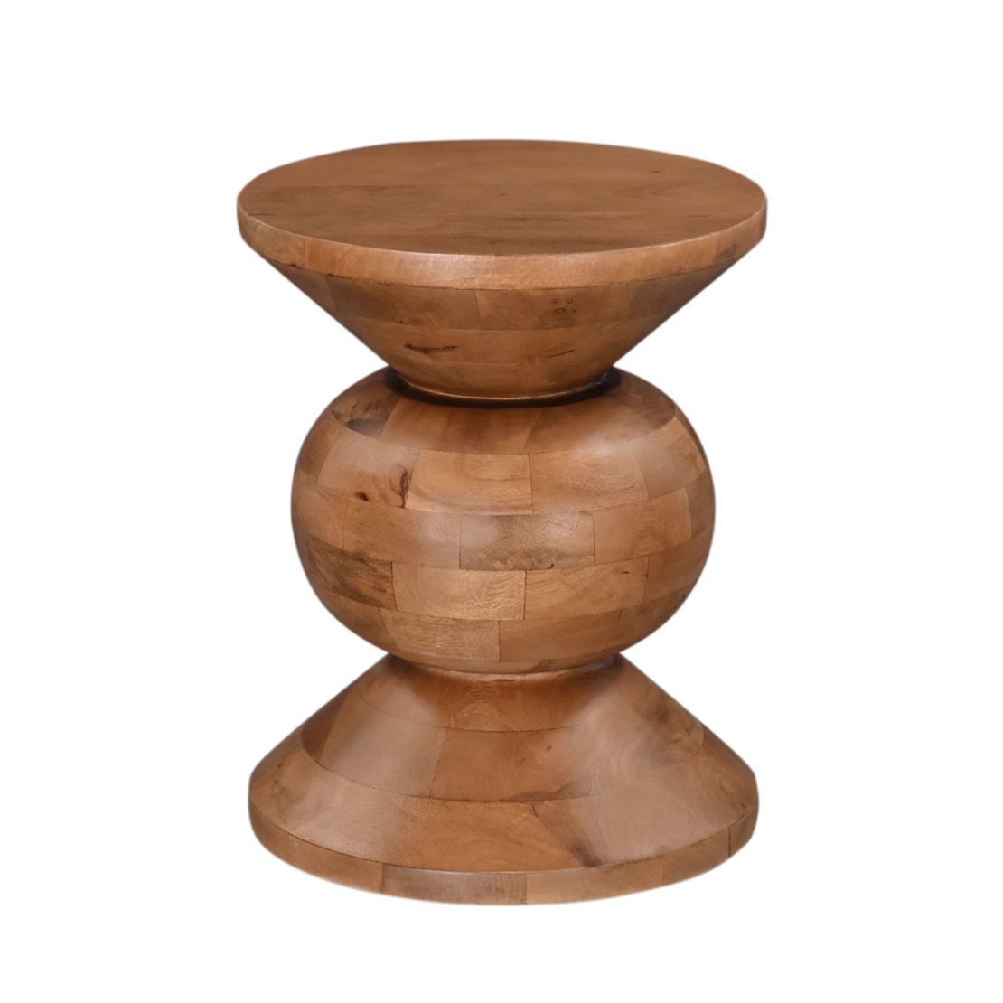 PEARL SIDE TABLE SOLID WOOD MANGO NATURAL 40x40xH5