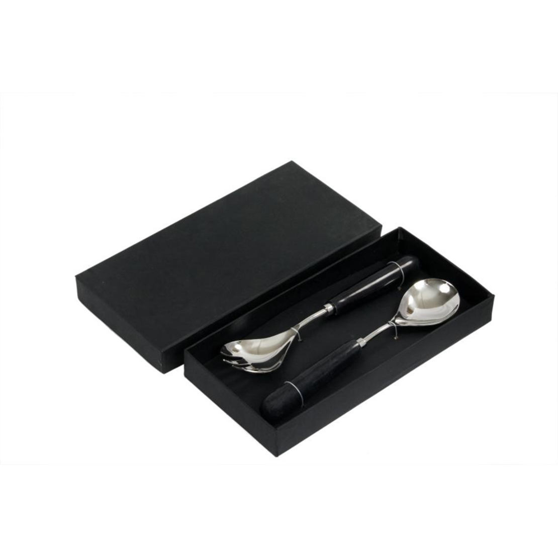 MARMO SERVING SET STEEL MARBLE BLACK 28x6xH2cm IN