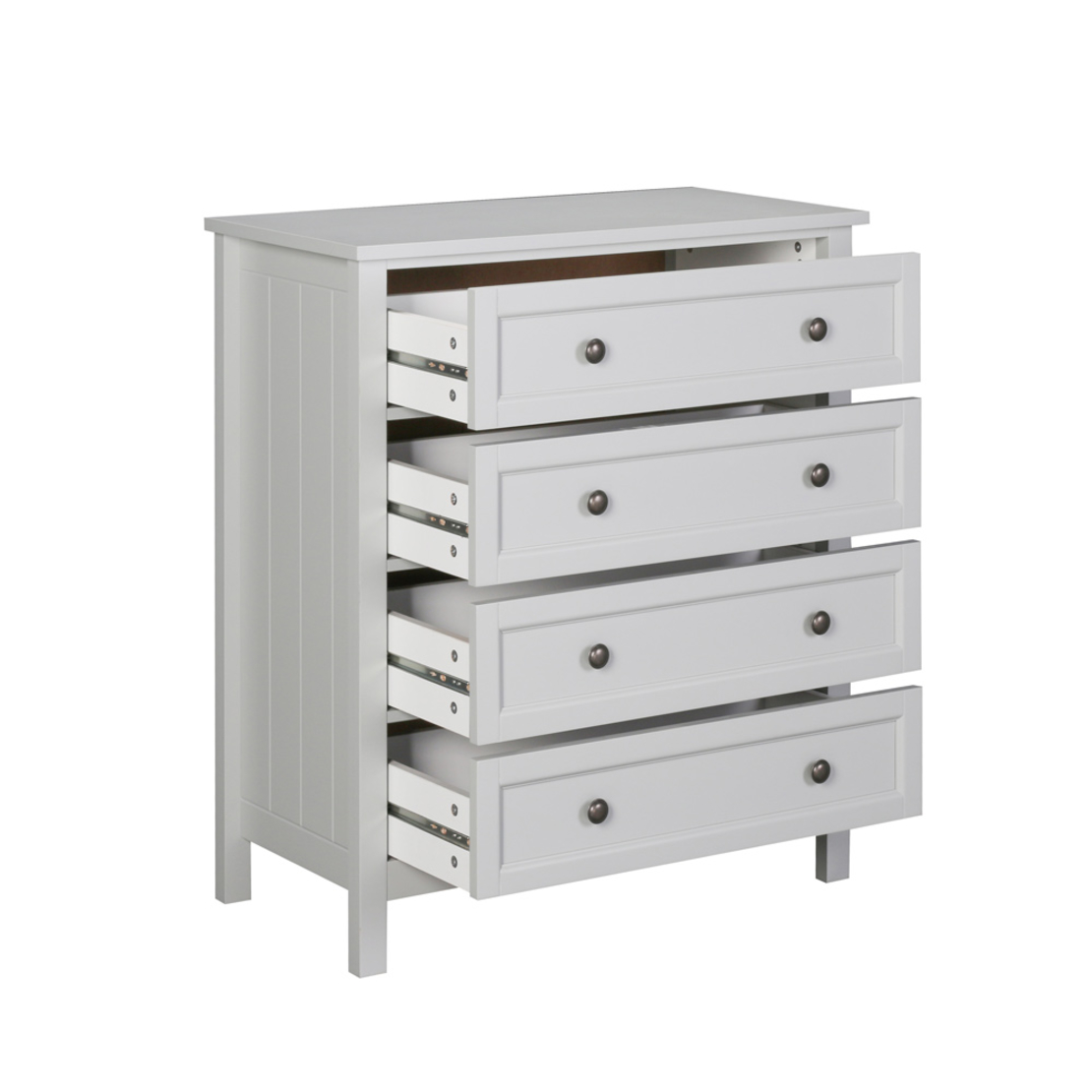 FRENCH COMMODE 4DRAWERS MDF GREY LIGHT E1 PRC