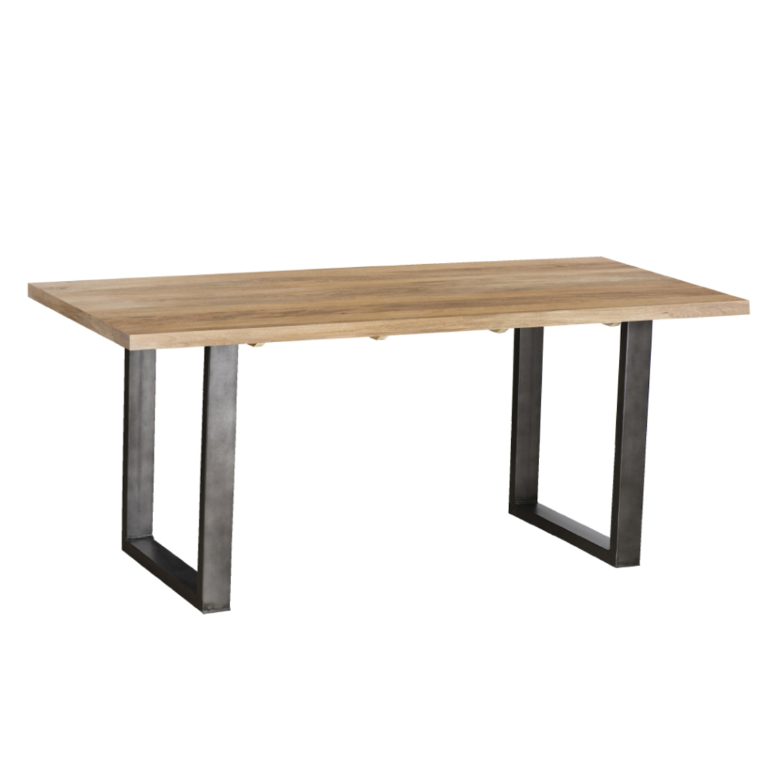 CRAFT 200 TABLE SOLID WOOD MANGO NATURAL METAL IN