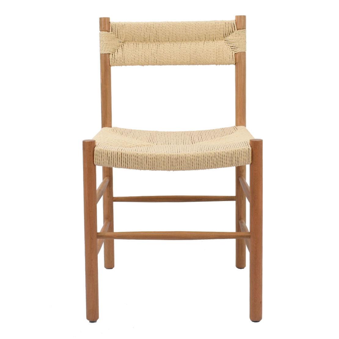 CABO CHAIR SOLID WOOD RUBBERWOOD NATURAL ROPE PRC