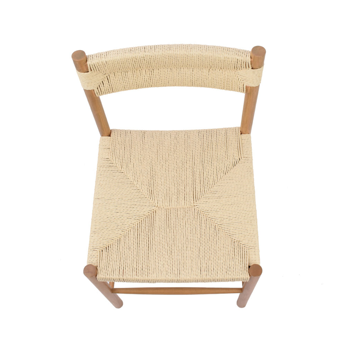 CABO CHAIR SOLID WOOD RUBBERWOOD NATURAL ROPE PRC