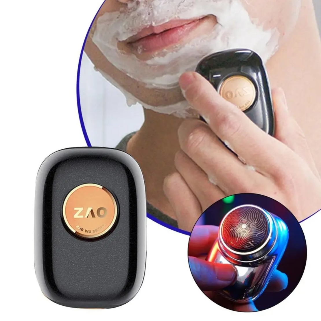 Мини безжичен Eлектрически бръснач, Bодонепроницаем, C бързо зареждане по USB