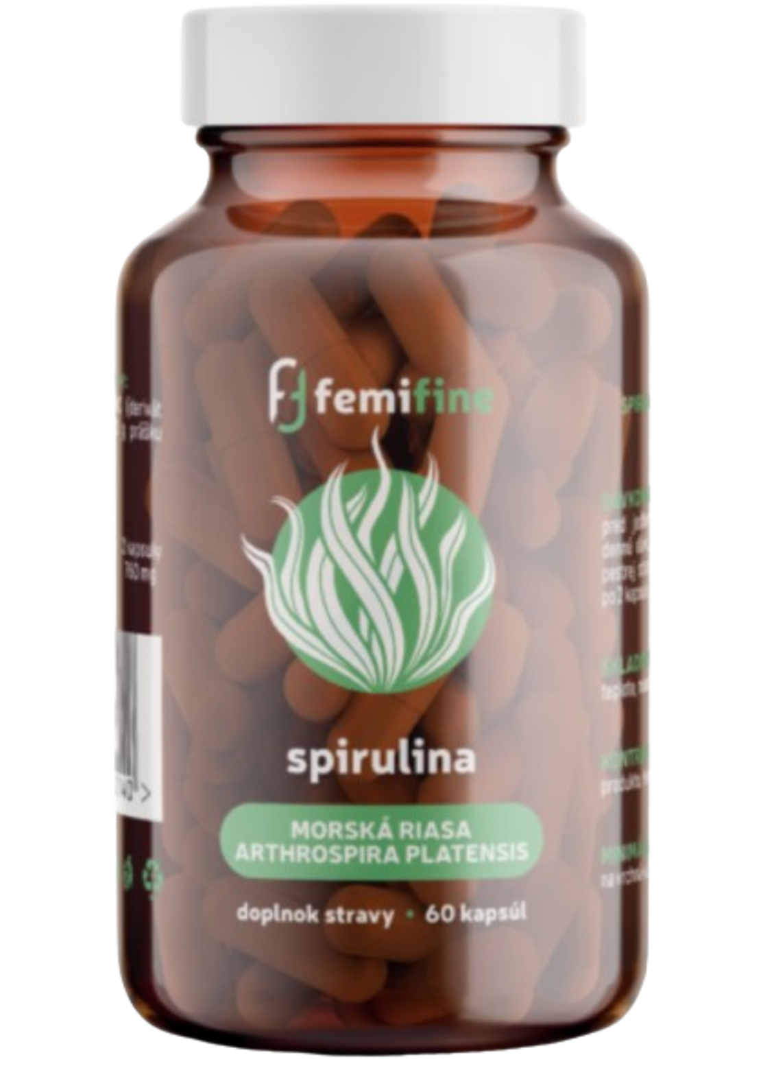 Спирулина – хранителна добавка на капсули (Arthrospira platensis)