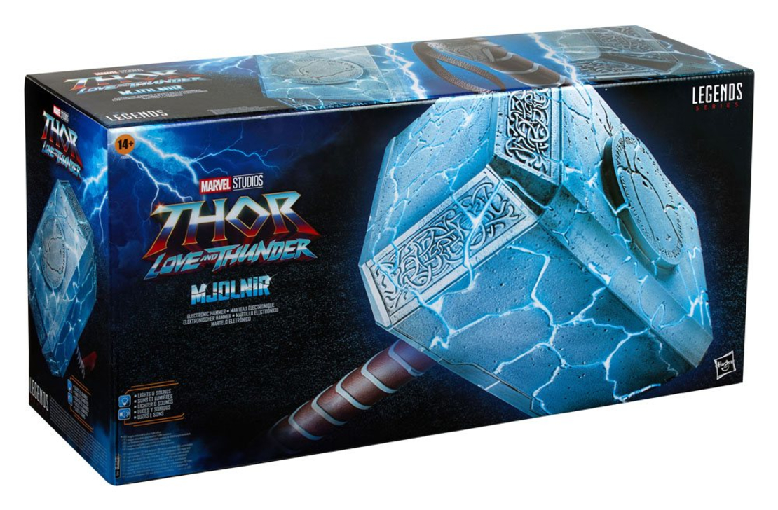 PRE-ORDER: Thor: Love and Thunder Marvel Legends 1/1 Mighty Thor Mjolnir Premium Electronic Roleplay Hammer