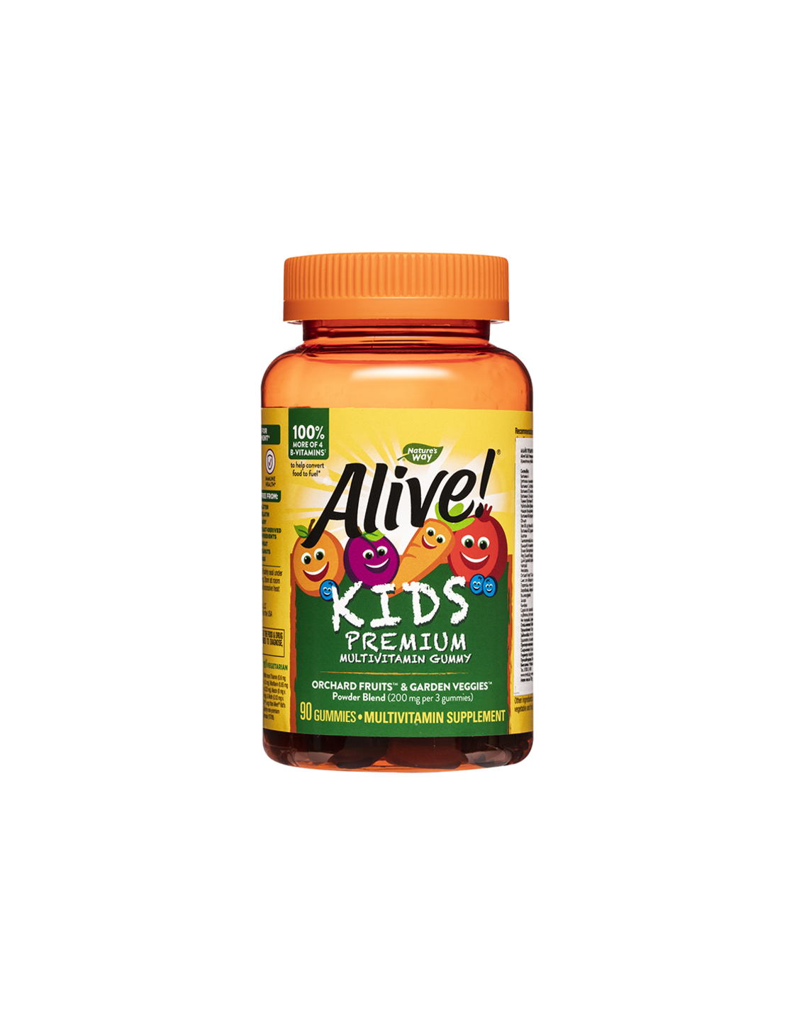Alive! - Алайв! Премиум мултивитамини за деца, 90 желирани таблетки Nature’s Way