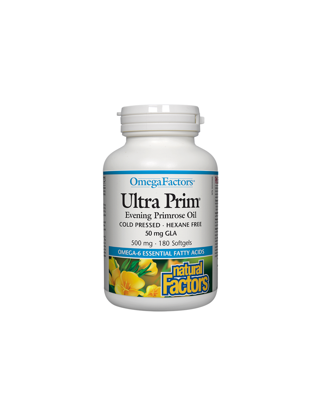 Ultra Prim® Evening Primrose Oil 50 mg GLA/ Вечерна иглика масло 500 mg х 180 софтгел капсули Natural Factors