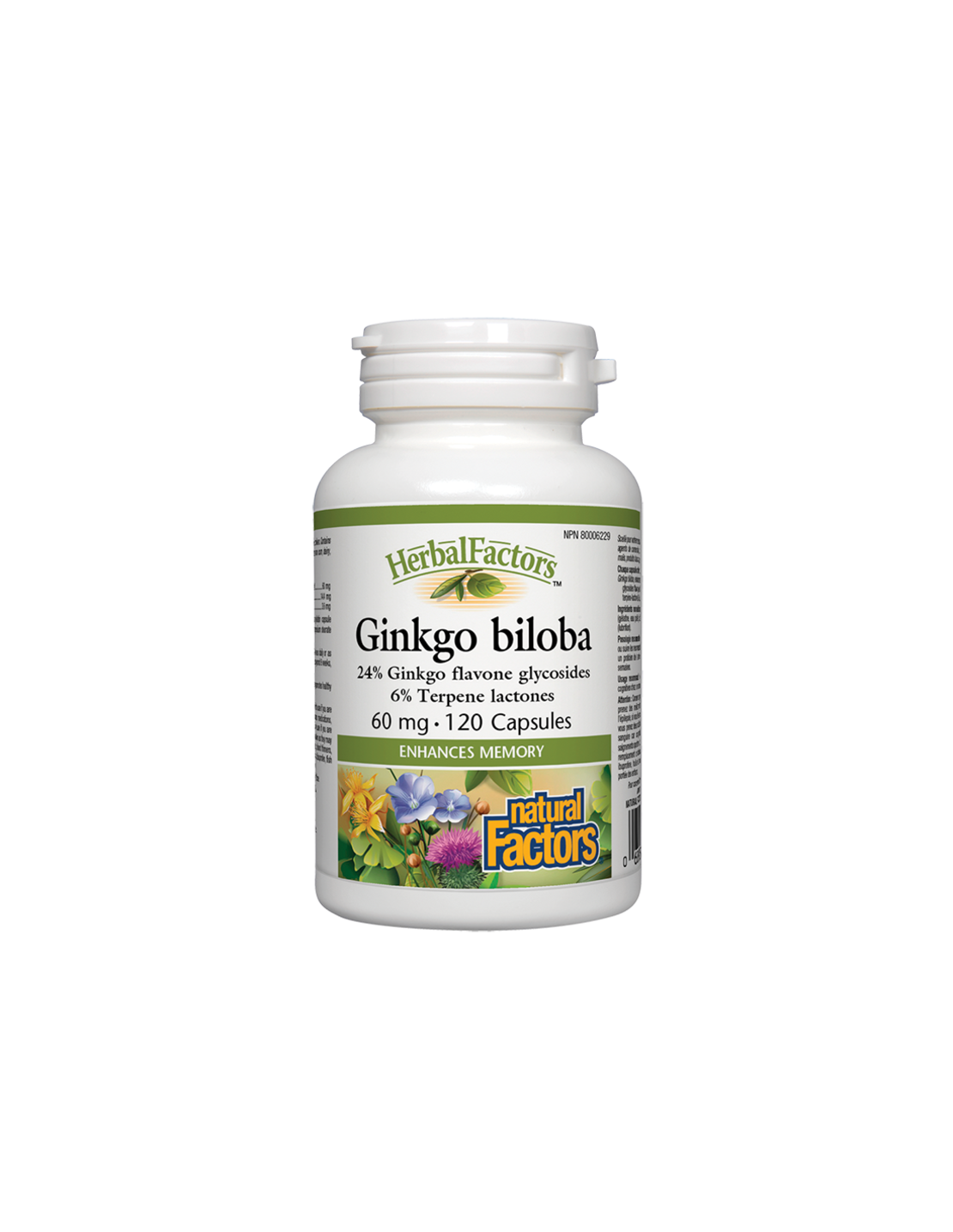 Ginkgo Biloba/ Гинко Билоба 60 mg х 120 капсули Natural Factors