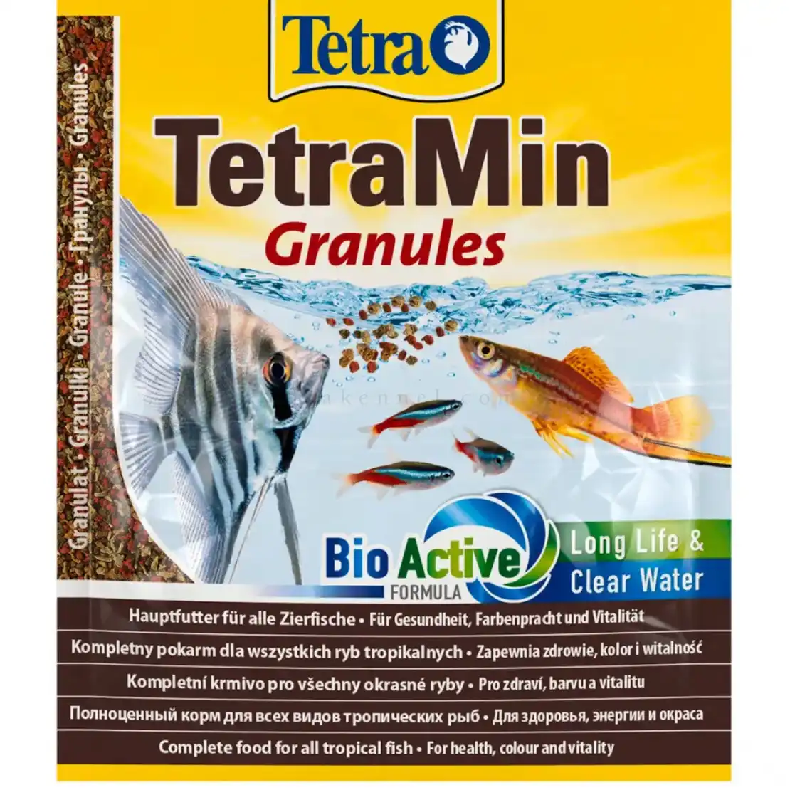 TETRA TetraMin Granules 15 гр - основна храна на гранули за всички видове декоративни риби