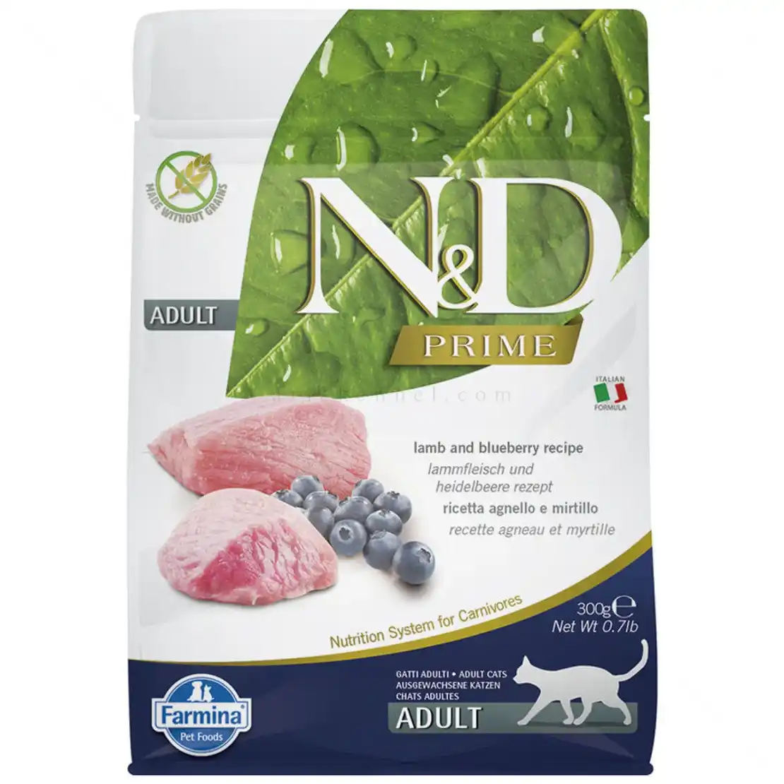 N&D Prime Cat възрастна котка агнешко и боровинки