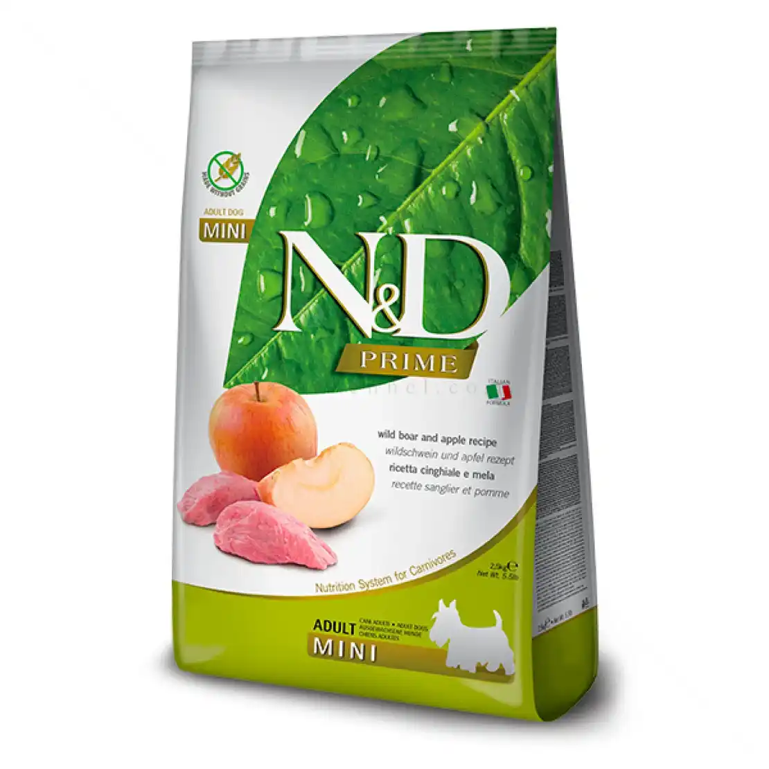 N&D Prime Dog Adult Mini с глиганско месо и ябълка за кучета от дребни породи над 1 година