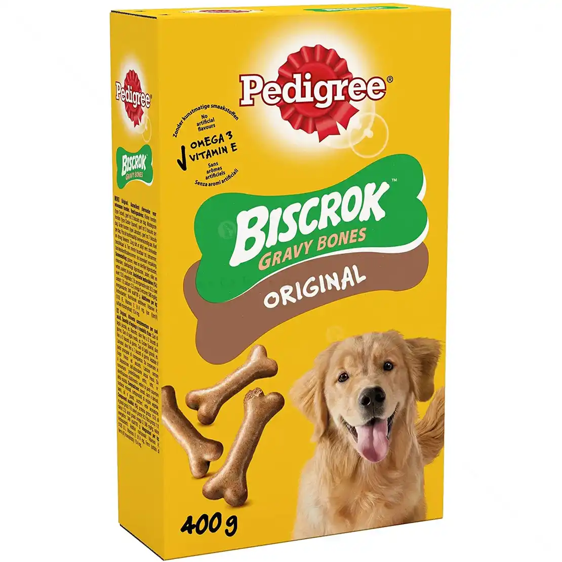Хрупкави бисквити PEDIGREE Biscrok Gravy Bones, 400 гр