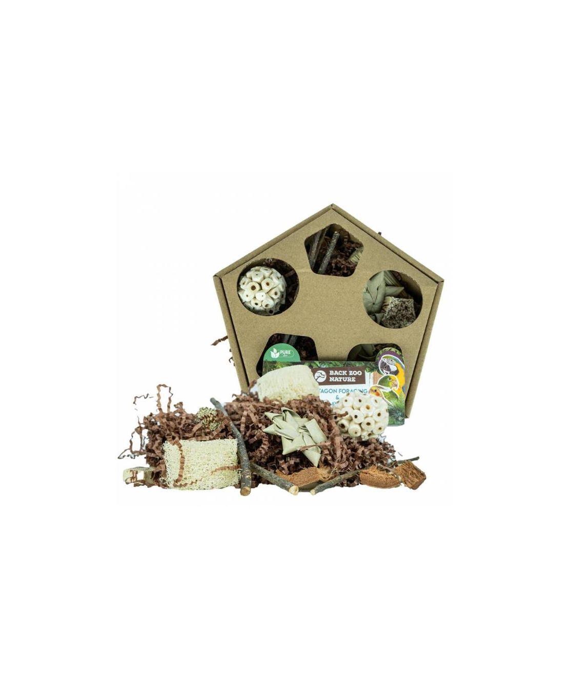 Кутия за Хранене и Игра Back Zoo Nature