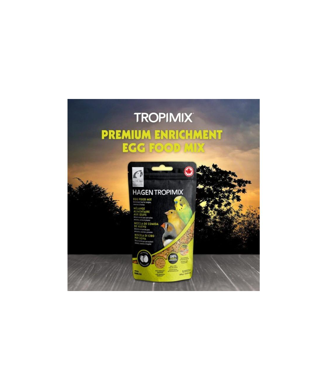 HARI Tropimix Обогатена Яйчна Храна за Вълнисти Папагали, Канарчета и Финки – 185 г