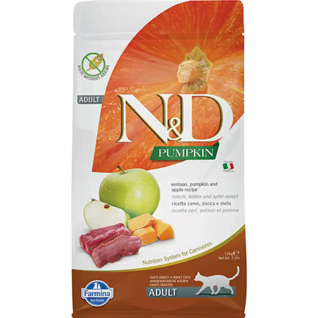 N&D Cat Pumpkin Venison Adult - Тиква с еленско месо за възрастна котка