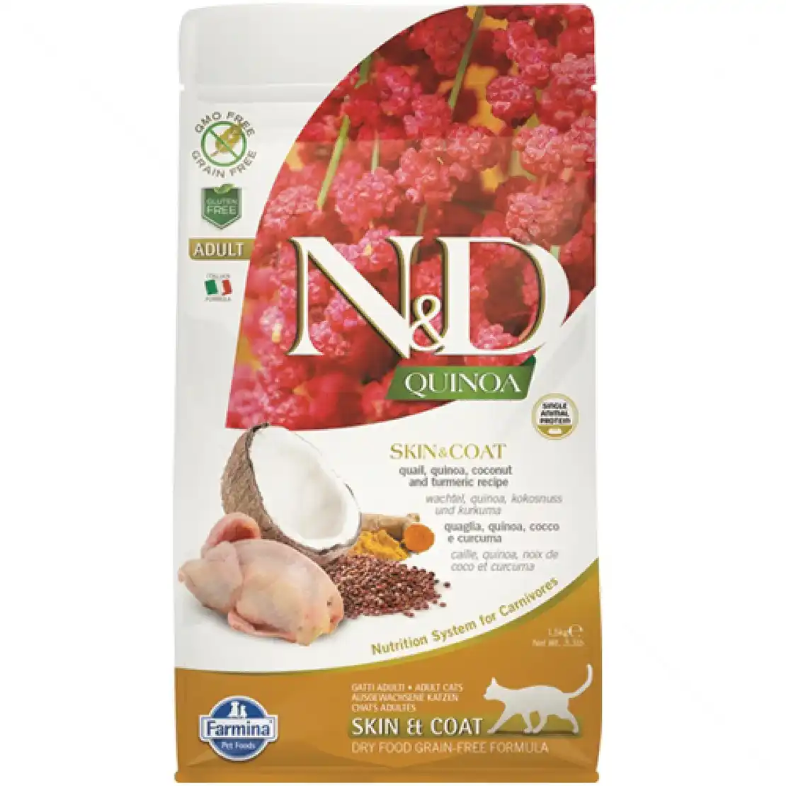 N&D Cat Киноа и пъдпъдък за здрава кожа и бляскава козина