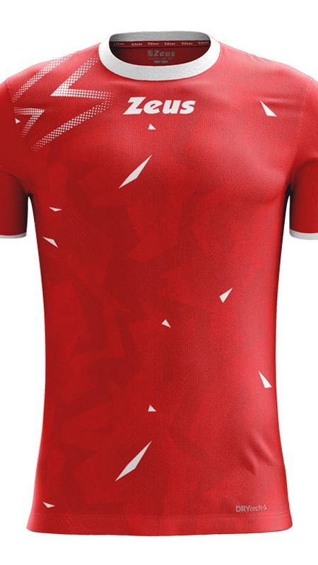 Детска Тениска ZEUS Shirt Marmo Rosso/Bianco