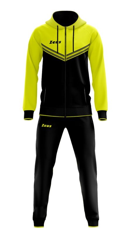 Мъжки Анцуг ZEUS Tuta Rodi Nero/Giallo Fluo