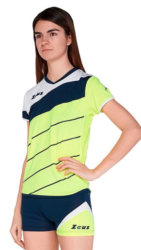 Дамски Волейболен Екип ZEUS Kit Lybra Donna Giallo Fluo/Blu