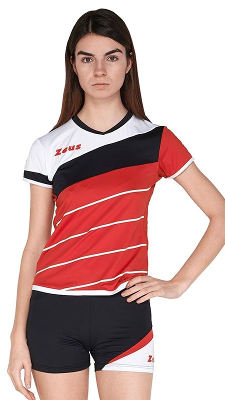 Дамски Волейболен Екип ZEUS Kit Lybra Donna Rosso/Nero