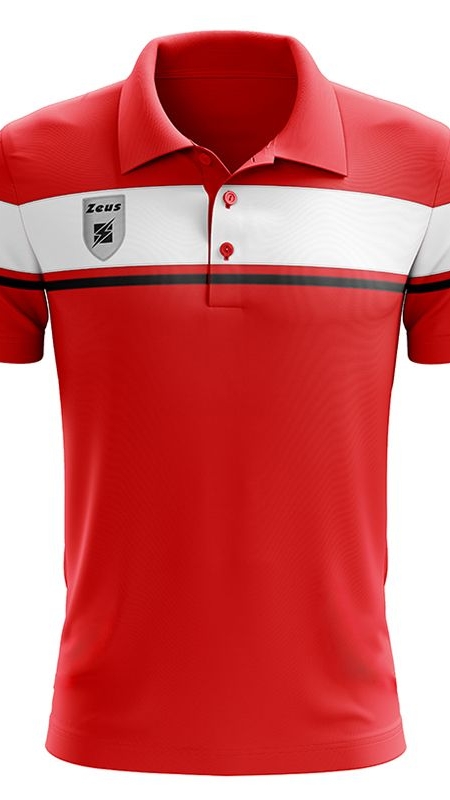 Детска Тениска ZEUS Polo Achille Rosso/Bianco