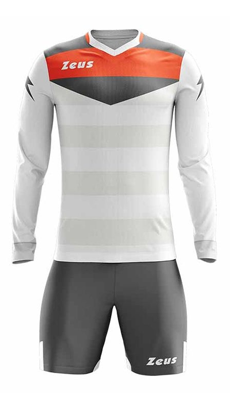 Детски Вратарски Екип ZEUS Kit GK Argo/Slim Fit Bianco/Grigio scuro