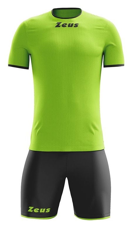 Детски Футболен Екип ZEUS Kit Sticker Verde Fluo/Nero