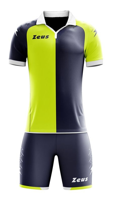 Детски Футболен Екип ZEUS Kit Gryfon Giallo Fluo/Blu