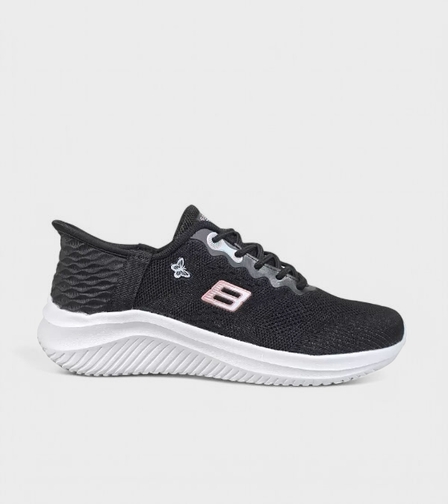 Дамски маратонки с мрежичка и лека подметка D2344-1 black