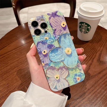 Anti UV силиконов флорален гръб RT-3 за Samsung A52