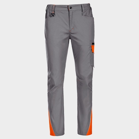 Работен панталон PRISMA LIGHT STRETCH GREY/ORANGE