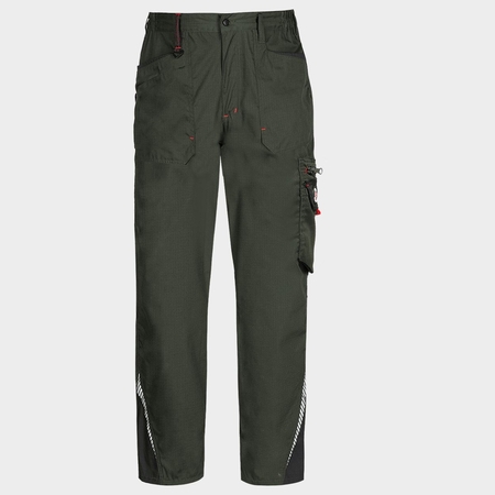 Работен панталон PRISMA LIGHT STRETCH OLIVE/BLACK
