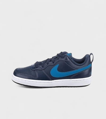 Юношески кецове от кожа в син цвят Nike Court brought low 2