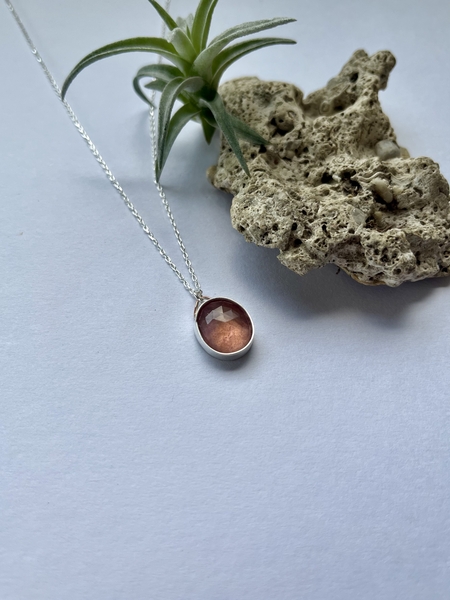 Pink Sapphire Necklace