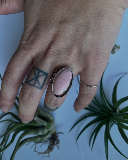 Pink jasper ring