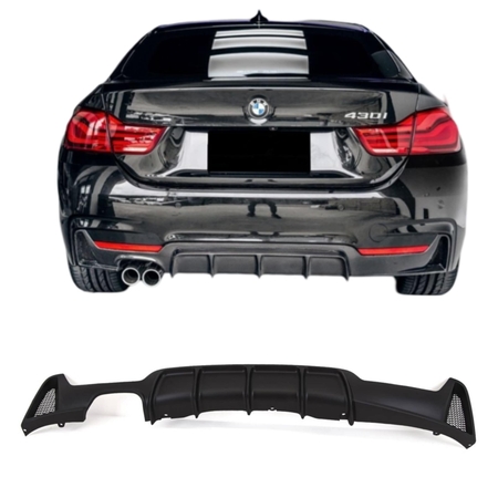 Единичен Оребрен дифузер за BMW F32
