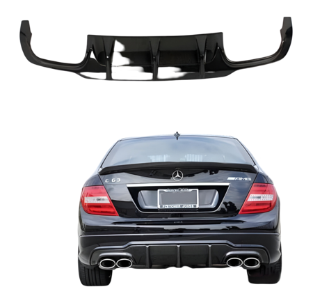 Двоен Дифузер за Mercedes Ц Класа W204 (ФЕЙСЛИФТ)