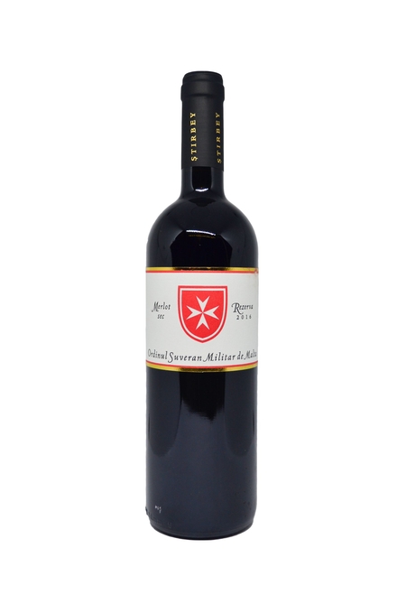 ŞTIRBEY MERLOT REZERVA ORDINUL DE MALTA 2018