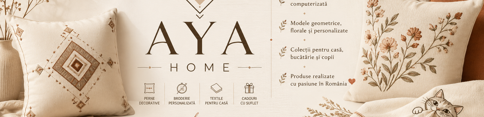 Broderii create cu suflet, pentru casa ta
