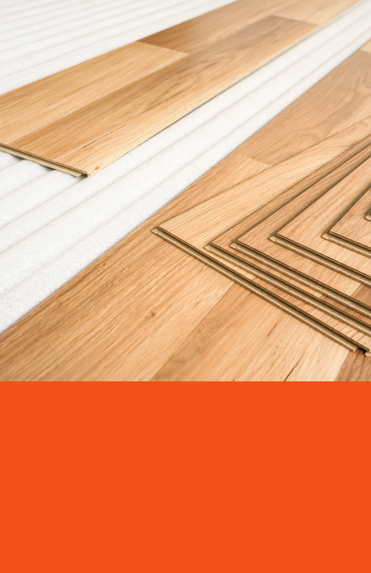 Монтаж на ламинат, ламперия и винил