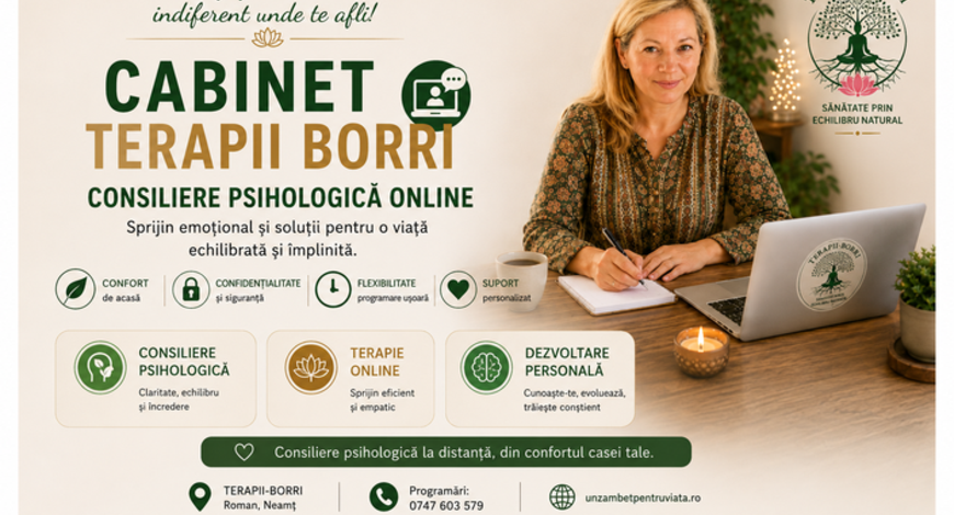 Consiliere psihologică online sau unu la unu