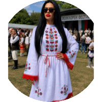 Рокли с бродерия